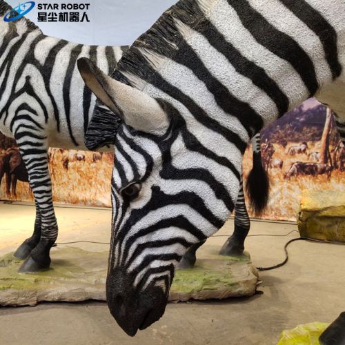 Model Hewan Zebra Ukuran Animatronik