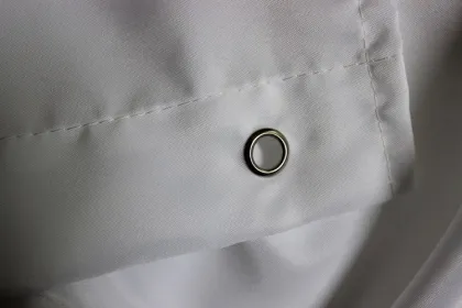 square celadon greyish-green printing Polyester Shower Curtain