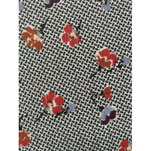 Texturblomma Polyester Bubbla Chiffongryck Tyg