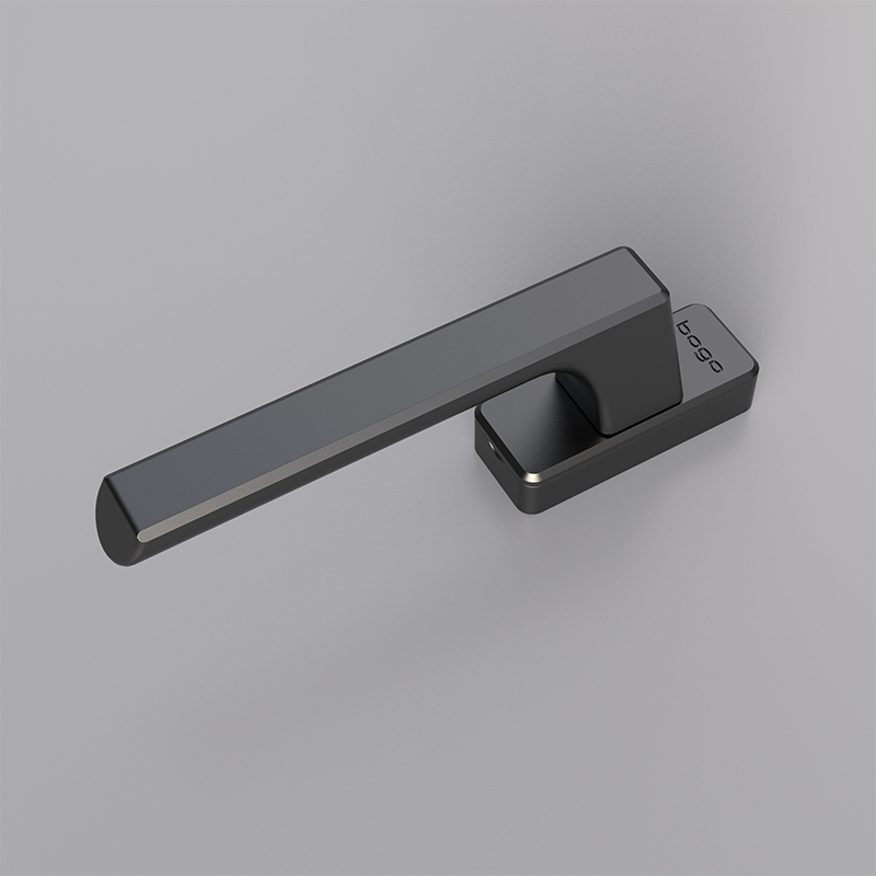 L shaped aluminum alloy rotating casement door handle