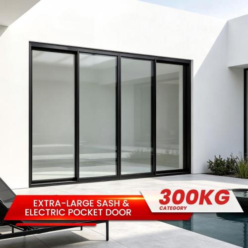 Συρόμενη πόρτα αλουμινίου για τη Βόρεια Αμερική