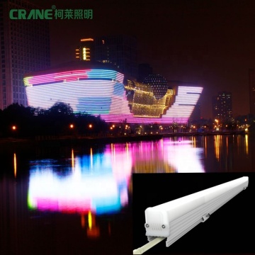 IP66 12W RGB LED Ceiling Linear Light for Bridge Facade and Inground Lighting