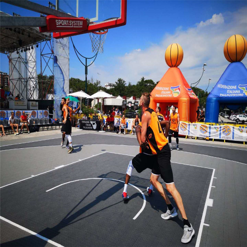 3x3 FIBA ​​공식 코트 타일 농구