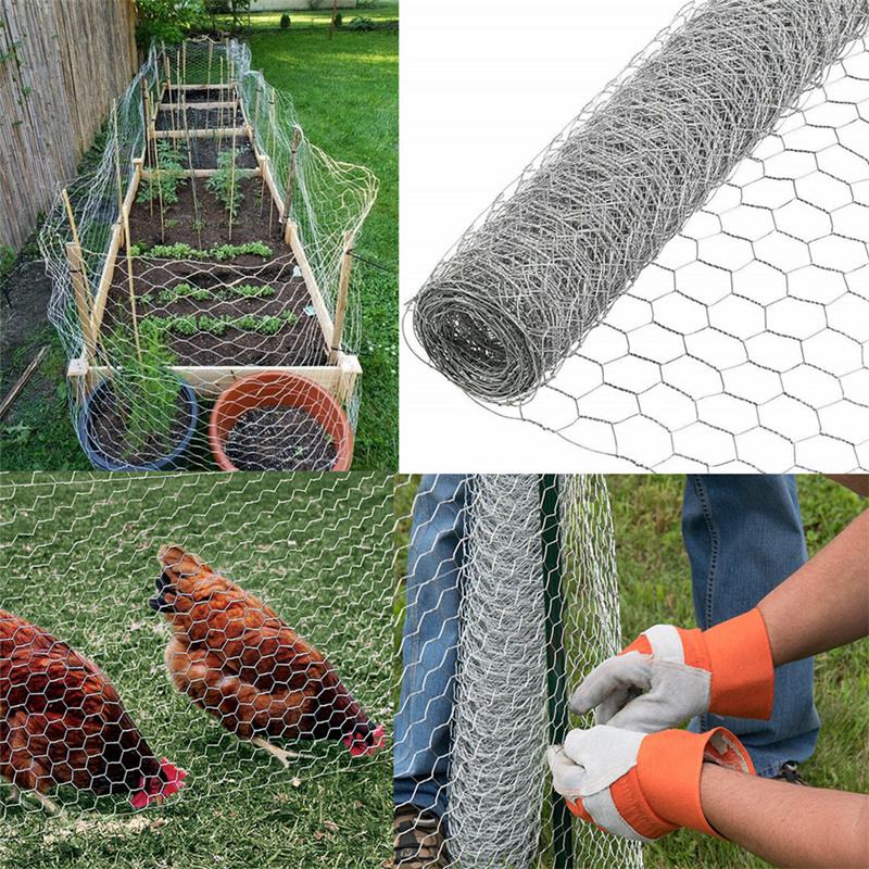 ANJIA Group – hot dipped galvanized hexagonal wire mesh installed as garden fence