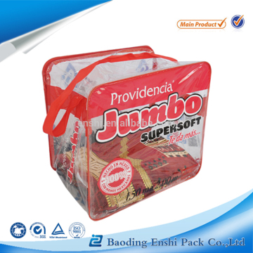 Customized plastic pvc bags for packing bedding sets