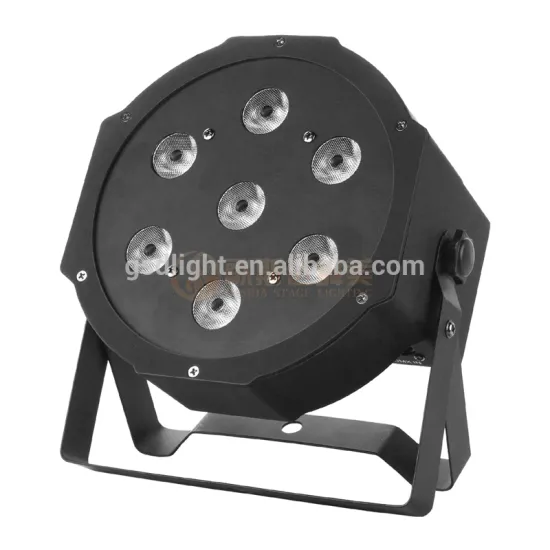 7pcs mini plastic led panel par light / led flat par light with gift box