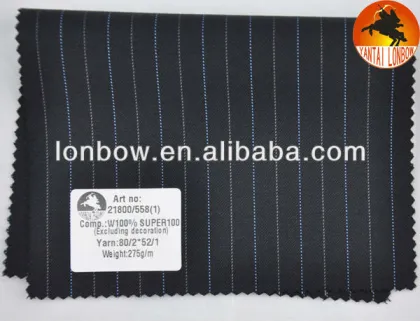 Super100's suiting wool fabric