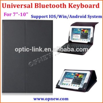 7-10 inch tablet pc Universal bluetooth keyboard with leather case for Android Win IOS system bluetooth 3.0