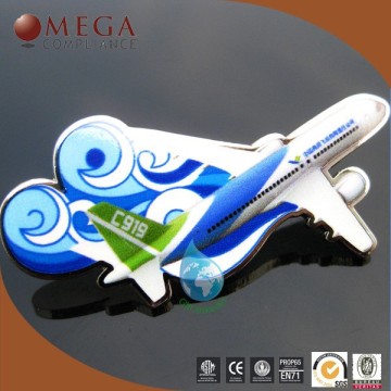 Airplane suits lapel pin badge manufacturers china