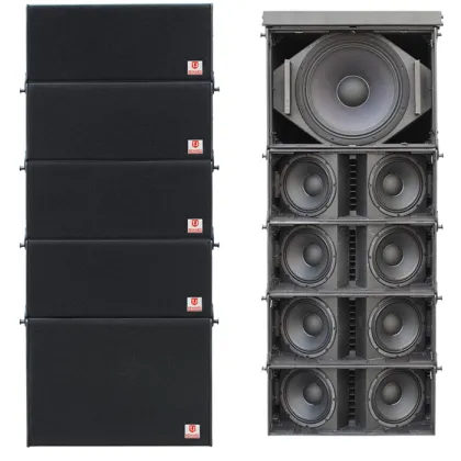 dual 8" woofer line array system pro audio line array