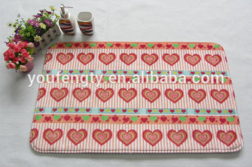 Heart shape bath mat/foam bath mat/shape bath mat