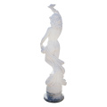 Marble Female Statue: Hand-Carved Elegance Indoors/Outdoors