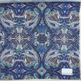 Paisley Blue Printed Lining