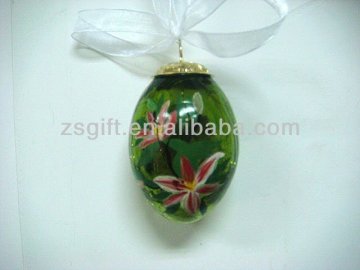 noble hand-painted hanging glass decorations for holiday use