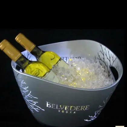 Plastic grey goose absolut vodka personalized ice bucket