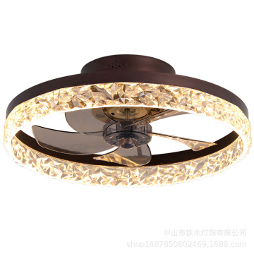 110V LED Ceiling Fan Light with Dimming and Color Adjustment for Bedroom, Dining Room, and Living Room