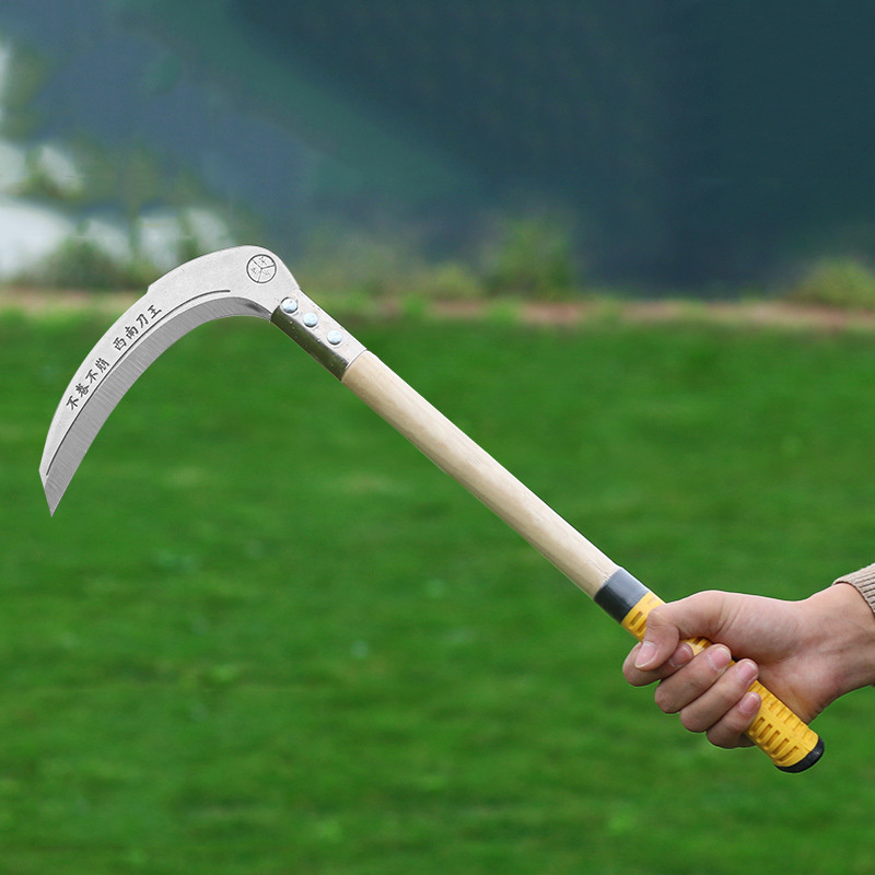 High quality cheap agricultural rice harvesting knife Outdoor multifunctional sickle Sharp weeding tool