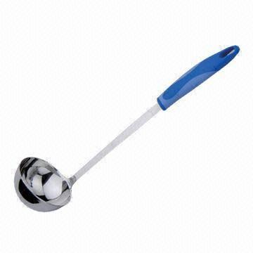 Kitchenware, made of stainless steel, with PE handle
