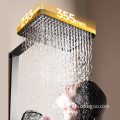 Water-Saving Square Shower System: Column Faucet, Mixer Set, and Wall-Mounted Rain Shower Bath Set for the Bathroom