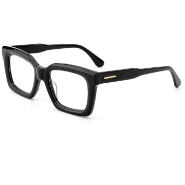 2024 High-Quality Unisex Fashion Metal Decoration Acetate Glasses Frames and Vintage Acetate Eyeglasses Frames