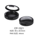 Mini Lid Magnetic Closure Round Plastic Powder Monochrome