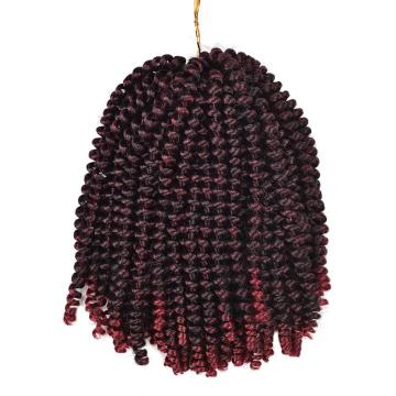 Alileader Wholesale Price 4 Colors 8 Inch Spring Twist Crochet Hair Extensions