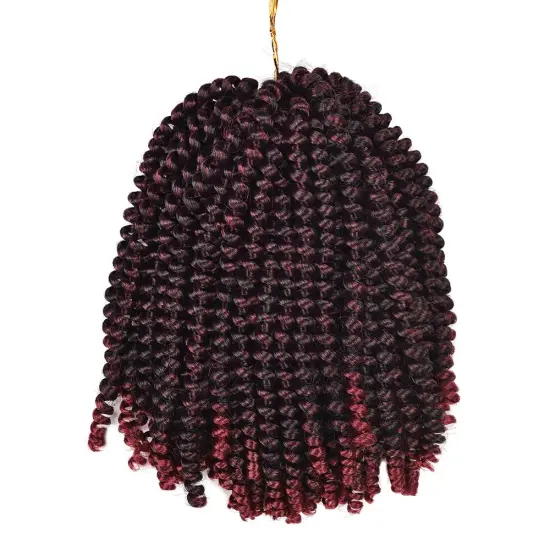 Alileader Wholesale Price 4 Colors 8 Inch Spring Twist Crochet Hair Extensions