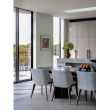 Solid Wood Leg Dining Chair Wood Leg Dining Chair with Soft Padded Seat Manufactory