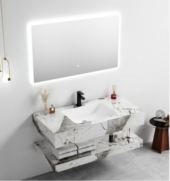 Light Luxury Nordic Simple Bathroom Vanity Cabinet with Mirror