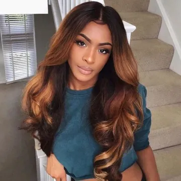 Single Donor Virgin Light Color Indonesian Body Wave Two Tone Ombre Colored Hair Weave Bundles