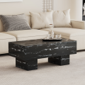 Living Room Coffee Table with Panel Design