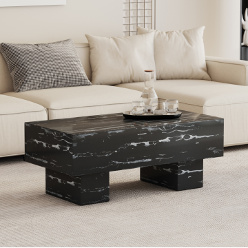 Living Room Coffee Table with Panel Design
