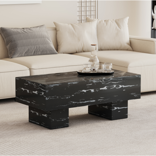 Living Room Coffee Table with Panel Design