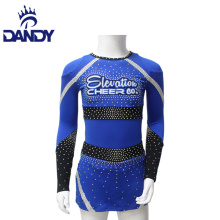 Gold crop cheerleaders uniforms