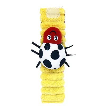 Baby animal watch strap wrist strap bee ladybug wrist strap sock strap rattle paper newborn baby toy