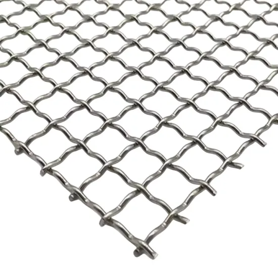 304 Material 3mm Hole 6 Stainless Steel Crimped Wire Mesh