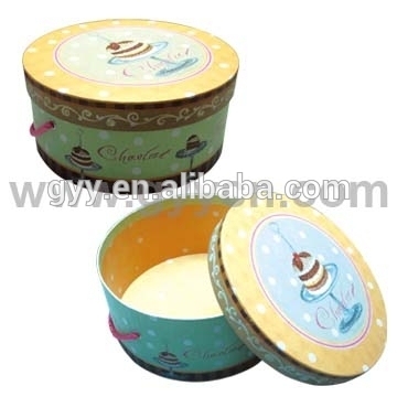 CMYK round paper boxes