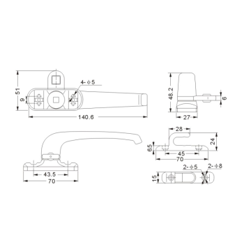 Silah Kasası ve Soyunma Dolabı için Solenoid Kilit (SL1206)