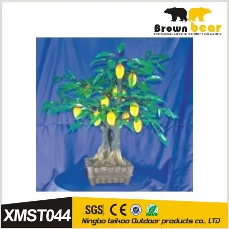 beautiful decorated mango outdoor yellow christmas tree