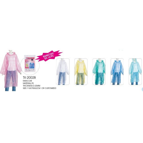 Fashion Sales Disposable Women Waterproof Raincoat