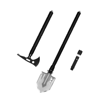 Camping Survival Kit: Multi-Functional Shovel Axe Set with Tool Bag