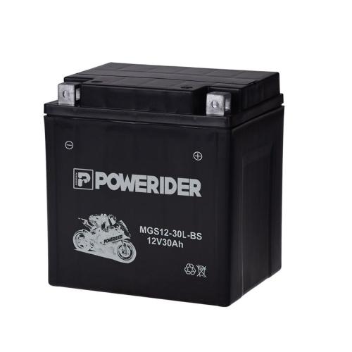 MGS12-30L-BS 12V 30AH มอเตอร์ไซค์แบตเตอรี่ประสิทธิภาพสูง