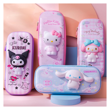 Cute Cartoon 3D Large Capacity Pencil Case for Students