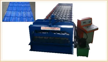 Used Glazed metal roof tile cold roll forming machine