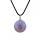 Gemstone 20mm Round Beads With 45CM Black Leather Cord Necklace Natural Stone Crystal Ball Pendant Choker for Women Men Gift