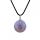 Gemstone 20 mm perles rondes avec collier de cordon en cuir noir de 45 cm Naturel Stone Crystal Ball Pendant Choker pour femmes Men Gift