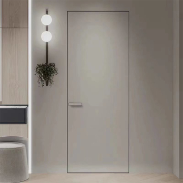 Doorspoeldeur met verborgen onzichtbaar verborgen mechanisme voor appartementen