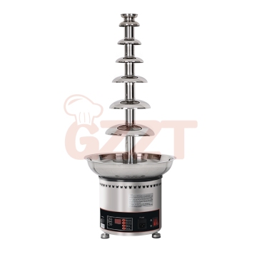 Large 7-Tier Stainless Steel Wireless Chocolate Fondue Fountain