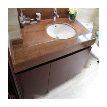 Wood-Like Marble Bathroom Countertops with Polished Finish