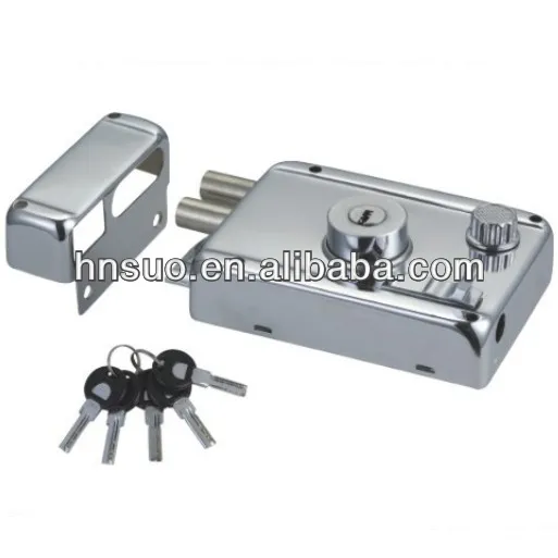 high quality chrome security rim lock factory
